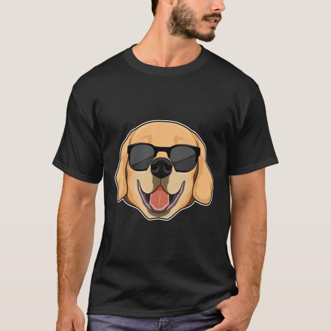 Camiseta Labrador com óculos de sol (Frente)
