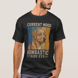 Camiseta Labrador com Olhar de Esquina Bombástico Design de