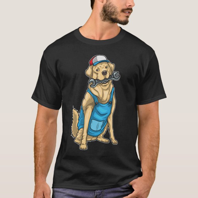 Camiseta Labrador Craftsman Wrench (Frente)
