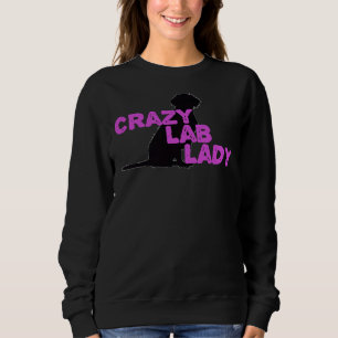 Camiseta Labrador Crazy Lady Labradores Impressão, Sco