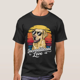 Camiseta Labrador Cute Retriever Vintage Retro Sunset Desen