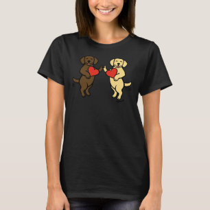 Camiseta Labrador De Chocolate E Namorados De Labrador Amar
