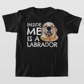 Camiseta Labrador Dentro Me Rouba Crianças Engraçadas Gift