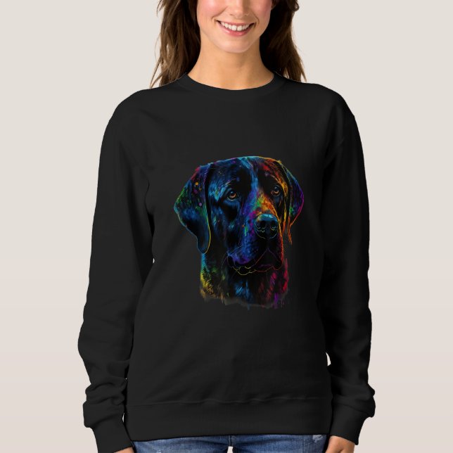 Camiseta Labrador Dog Lab Lover Splash Graffiti Art Pet_2 (Frente)