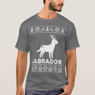 Camiseta Labrador Dog Lover Christmas Reindeer Ugly Christm