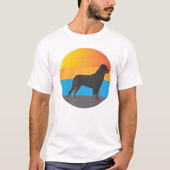 Camiseta labrador dog retro vintage (Frente)