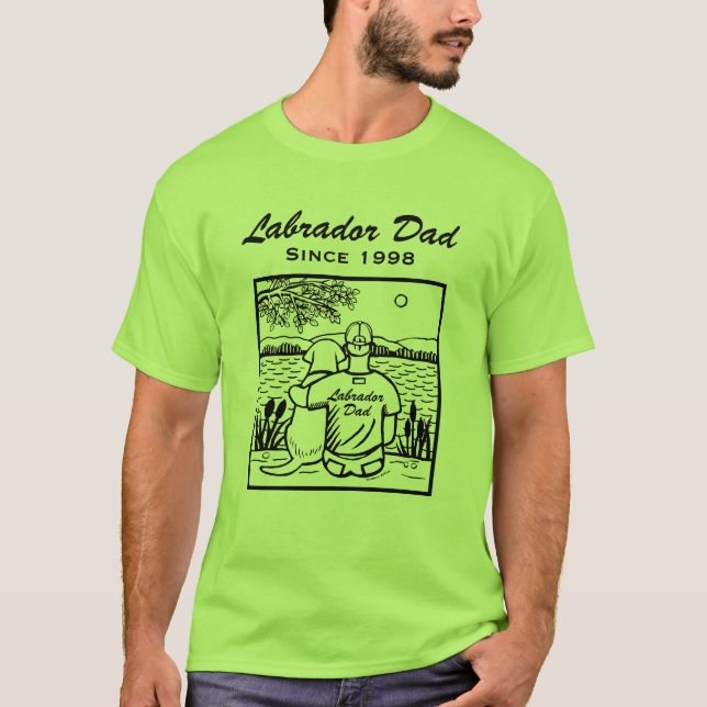 Camiseta Labrador e pai (Frente)