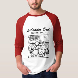 Camiseta Labrador e pai