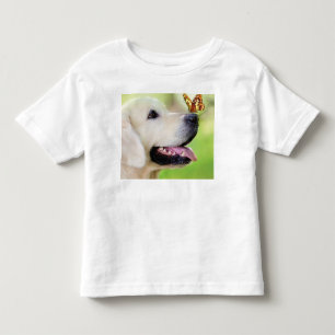 Camiseta Labrador E Travesseiro decorativo De Borboleta