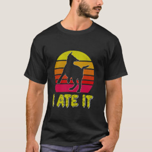 Camiseta Labrador EU COMI O Labrador Retriever Engraçado Vi