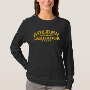 Camiseta Labrador Golden Retriever Cachorro Letras Texto Ti