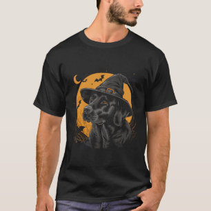 Camiseta Labrador Halloween Engraçado Cachorro Preto Lab Mo