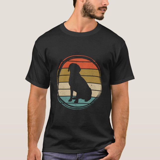 Camiseta Labrador Labrador Chocolate Amarelo Preto (Frente)
