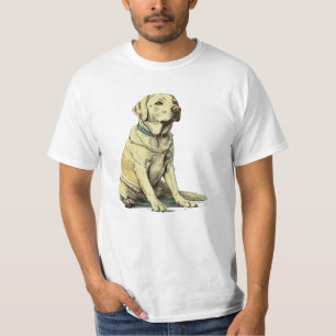 Camiseta Labrador Love Roupa: Vestimento estilo Vintage par