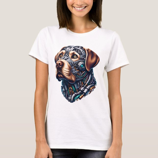 Camiseta Labrador Lover Android Inspirou Arte (Frente)
