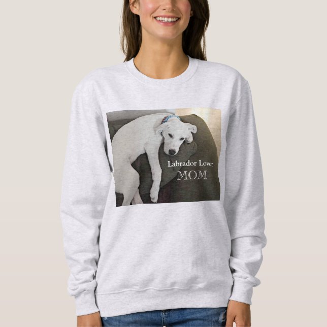 Camiseta Labrador Lover Mãe Cachorro Branca Cachorro (Frente)