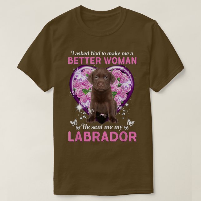 Camiseta Labrador Mama Mãe Cachorro Cachorro Proprietário F (Frente do Design)