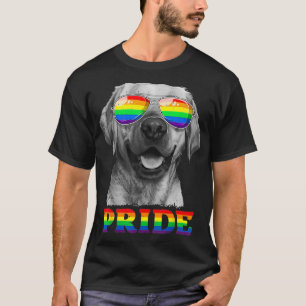 Camiseta Labrador Orgulho gay LGBT Sinalizador do arco-íris