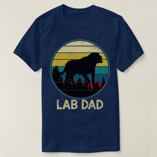 Camiseta Labrador Pai (Frente do Design)