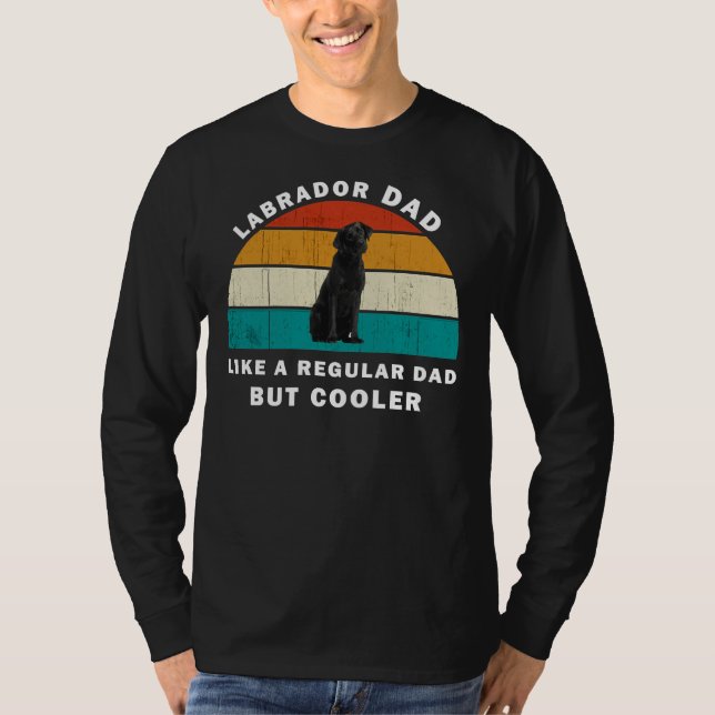 Camiseta Labrador Pai Como Um Pai Regular Mas Mais Frio (Frente)