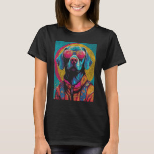 Camiseta Labrador Pop Art Design Para Cachorros