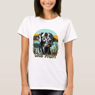 Camiseta Labrador Preto   Mãe de Lab Cachorro Amante