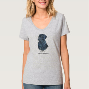 Camiseta labrador preto retrata o slogan original divertido