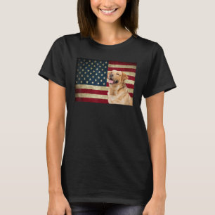 Camiseta Labrador recupera American Flag labor dog Animal