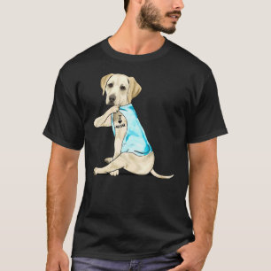 Camiseta Labrador Retriever Adoro Mamãe Tatuagem