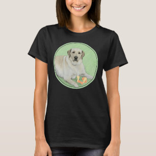 Camiseta Labrador Retriever Amarelo Com Bolas Tênis