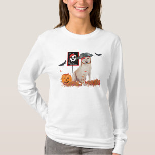 Camiseta Labrador Retriever Amarelo de Halloween