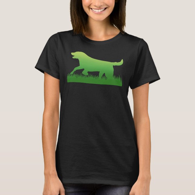 Camiseta Labrador Retriever Black Lab Impressão (Frente)
