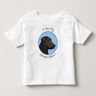 Camiseta Labrador Retriever Black Painting Original Dog Art