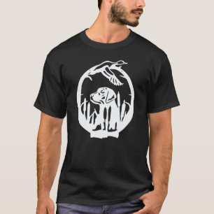 Camiseta Labrador Retriever Caçador de Patos Caça à Ave Aqu