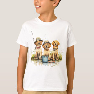 Camiseta Labrador Retriever Cães Pesca