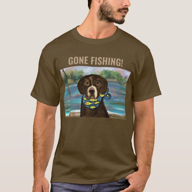 CAMISETA LABRADOR RETRIEVER CHOCOLATE (Frente)