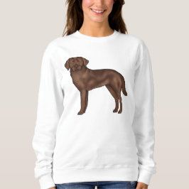 Camiseta Labrador Retriever Chocolate Cachorro de Desenho A