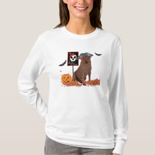 Camiseta Labrador Retriever Chocolate Halloween