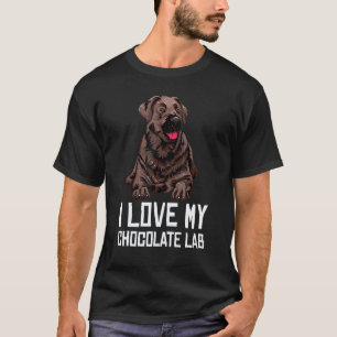 Camiseta Labrador Retriever Chocolate Homens Mulheres Lab