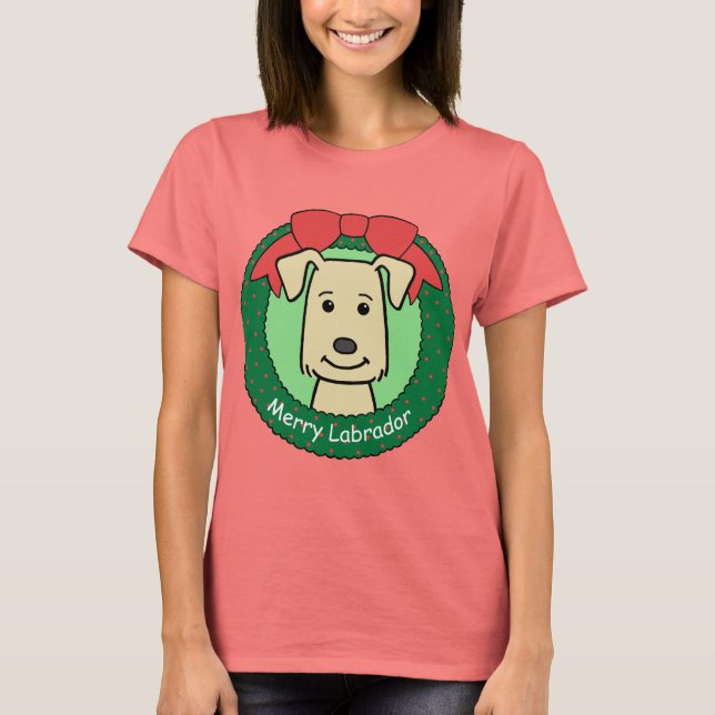 Camiseta Labrador Retriever Christmas (Frente)