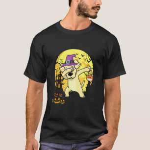 Camiseta Labrador Retriever Dabbing Witch Pumpkin Dog Hallo
