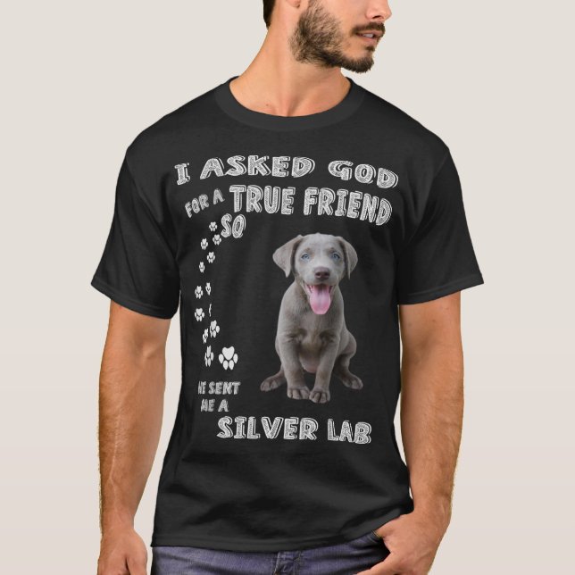 Camiseta Labrador Retriever Dog Cota Mãe Pai, Cute S (Frente)
