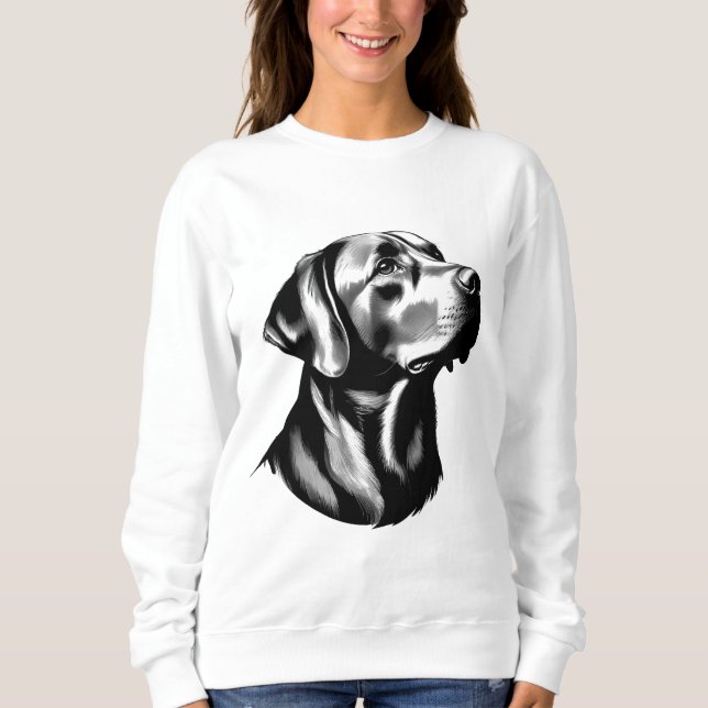 Camiseta Labrador Retriever Dog Mom Illustration Sweatshirt (Frente)