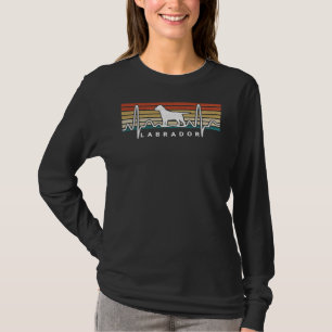 Camiseta Labrador Retriever Dog Retro Heartbeat