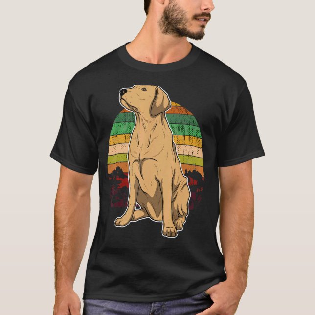 Camiseta Labrador Retriever Dog Sunset 7 (Frente)