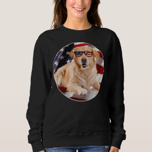 Camiseta Labrador Retriever Dog Usa Flag Patriot