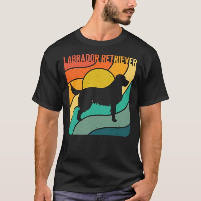 Camiseta Labrador Retriever Dog Vintage (Frente)