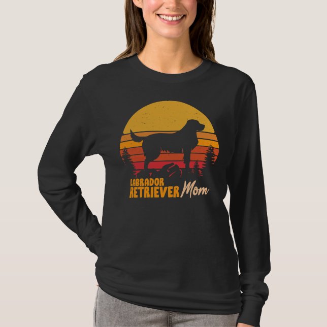 Camiseta Labrador Retriever Dog Vintage Retro (Frente)