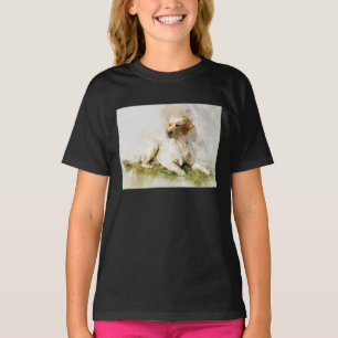 Camiseta Labrador Retriever Dog Watercolor Retrato 03