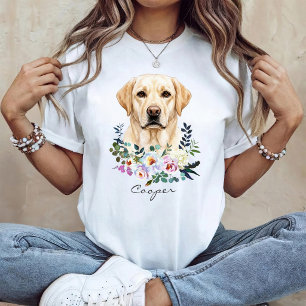 Camiseta Labrador Retriever em aquarela